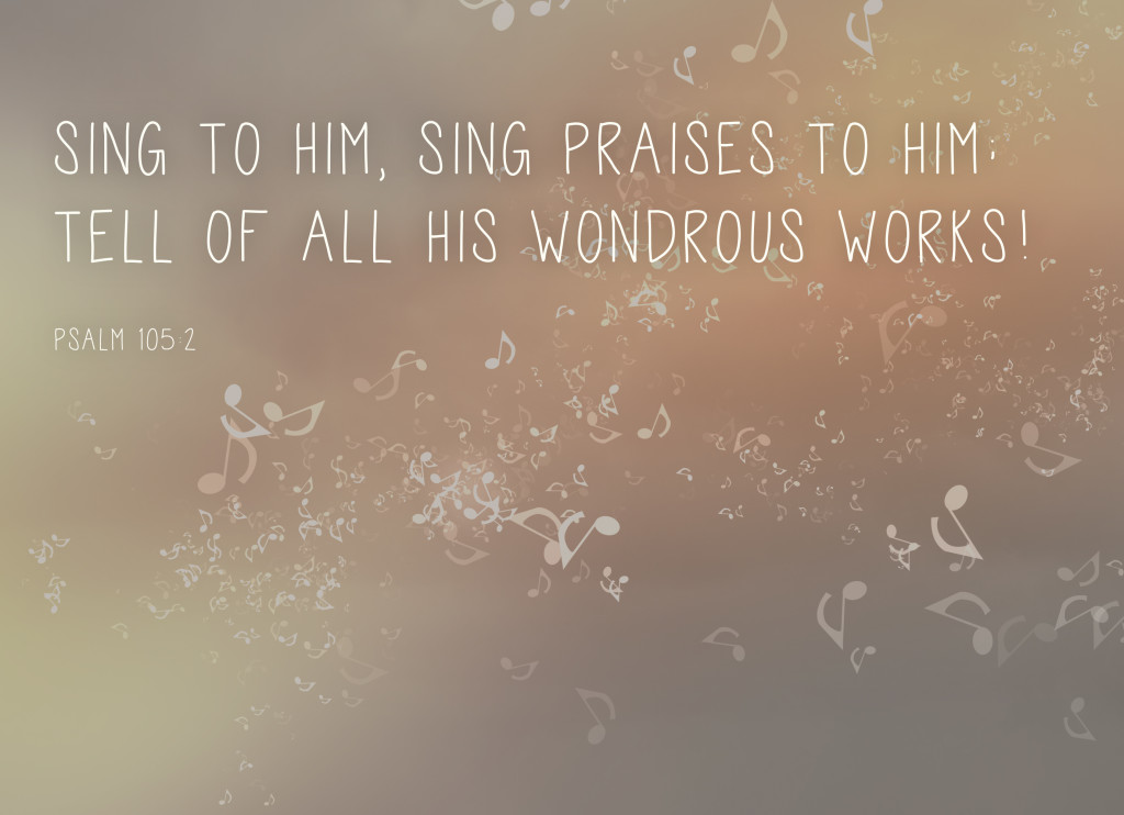 sing to him.art